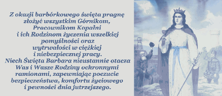 Szara kartka z czarnymi życzeniami z okazji dnia górnika